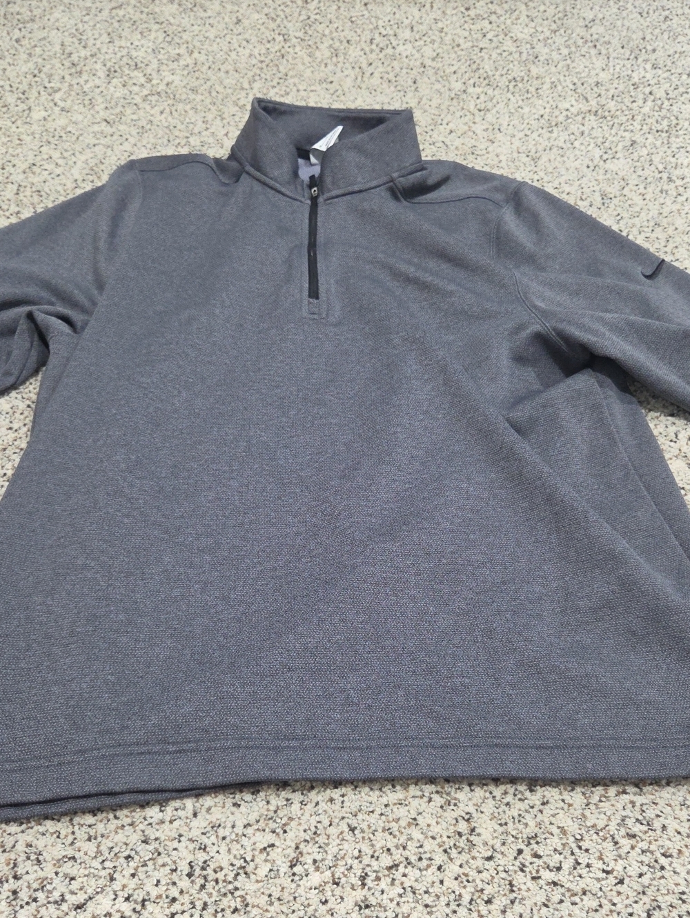 Like New Nike Men's Charcoal Zip-Up Pullover